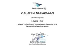 Garuda Indonesia (1st Top Growth 2014)